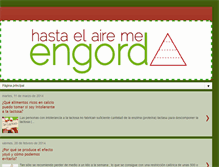 Tablet Screenshot of hastaelairemeengorda.com